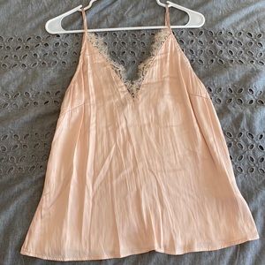 Pink Satin H&M tank